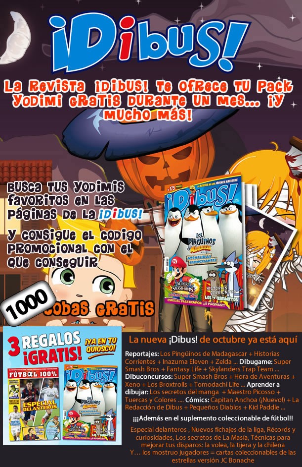 Revista infantil : ¡DIBUS! de octubre de 2014