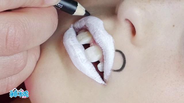 Arte manual : Maquillarse la boca - Panda