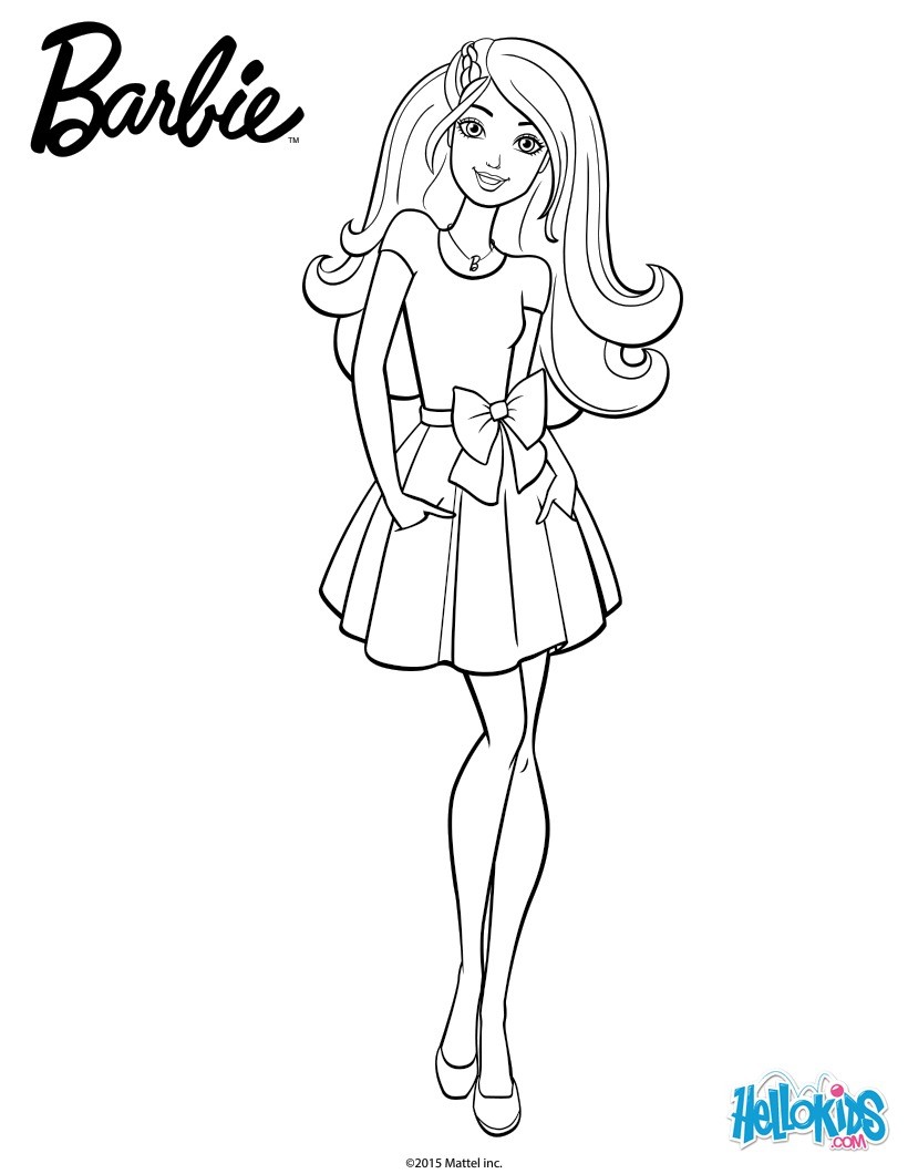 Featured image of post Imagenes De Barbie Para Colorear Faciles Imprime cada uno de estos dibujos y las ni as se sentir n muy felices de poder colorear a