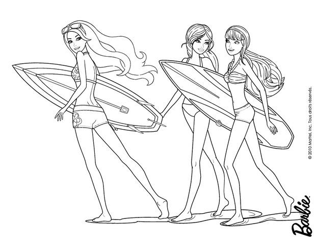 Featured image of post Dibujos Para Colorear De Barbie Y Sus Amigas Barbie bailrina y barbie princesa para imprimir