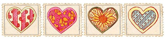 Manualidad infantil : Sellos caseros para decorar cartas de San Valentín