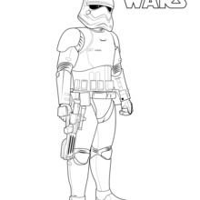 Dibujo para colorear : Soldado de la Primera Orden