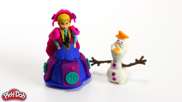 Manualidad infantil : Anna de Frozen de plastilina