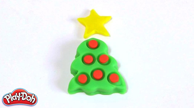 Manualidad infantil: Navidad con plastilina moldeado