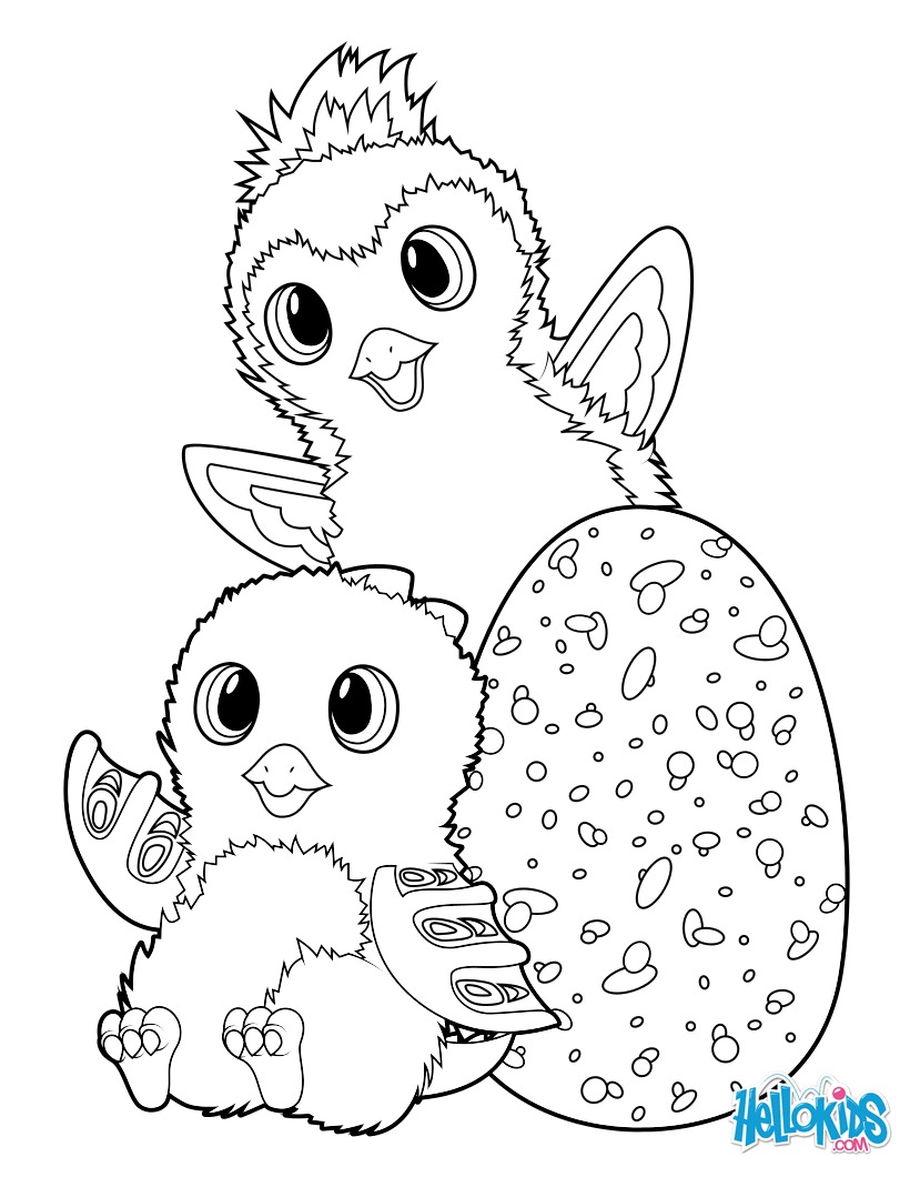 hatchimals para colorear