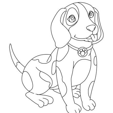 Dibujos PERROS para colorear - 40 dibujos de animales para colorear y