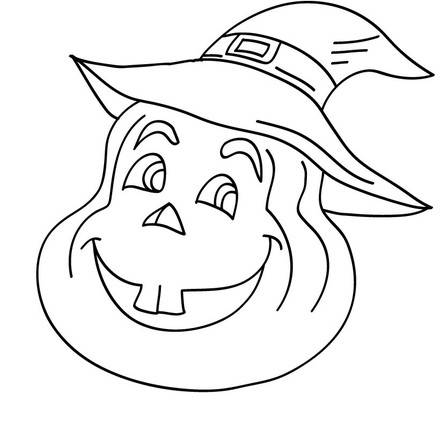 Dibujos de Calabaza para colorear - 39 calabazas Jack O'Lantern de