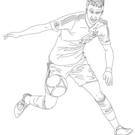 FUTBOLISTAS para colorear - pintar los 48 mejores jugadores de fútbol