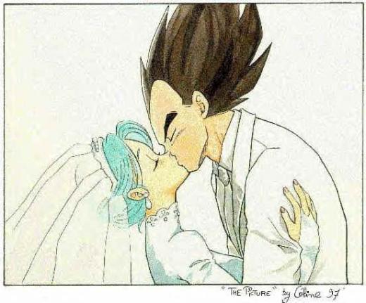Dragon Ball Z Vegeta And Bulma Kissing