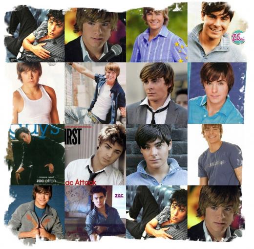 zac efron collage