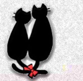 dibujos gatos enamorados