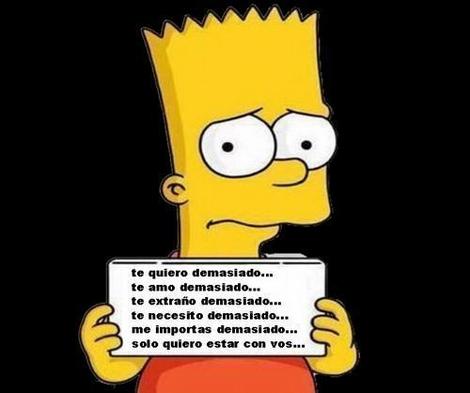 Imagenes de bart simpson triste - Imagui