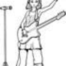 Cantantes para pintar - PERSONAJES: dibujos para colorear - Colorear