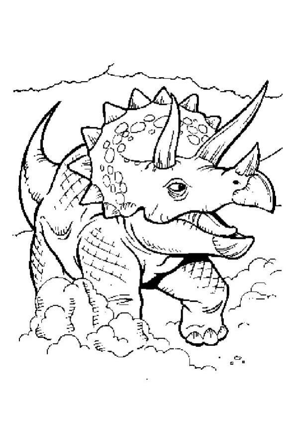 Dibujos para colorear triceratops bebé 
