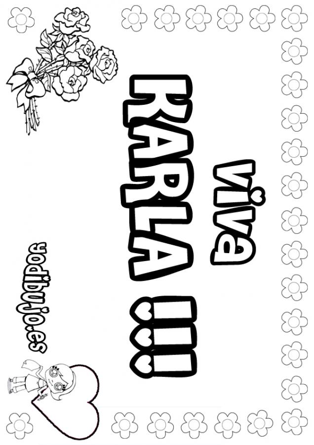 De dibujos que digan el nombre de Karla - Imagui