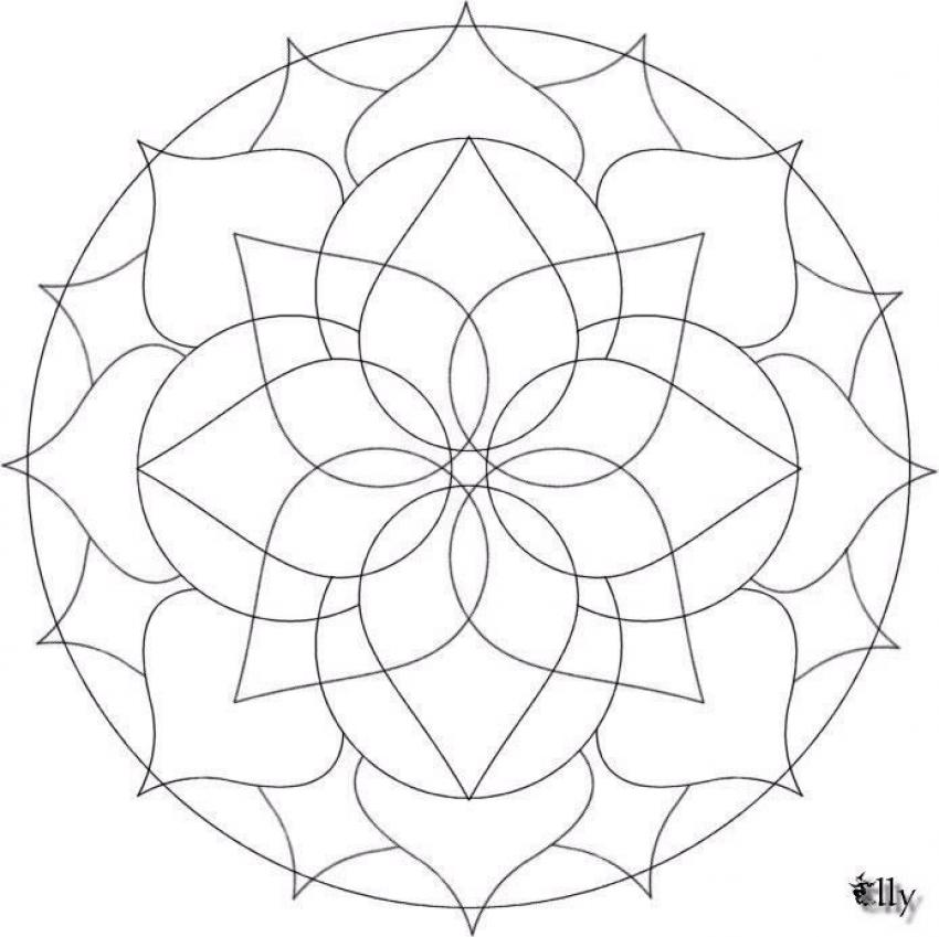 Mandalas: dibujos para colorear – entre obleas y a lo loco