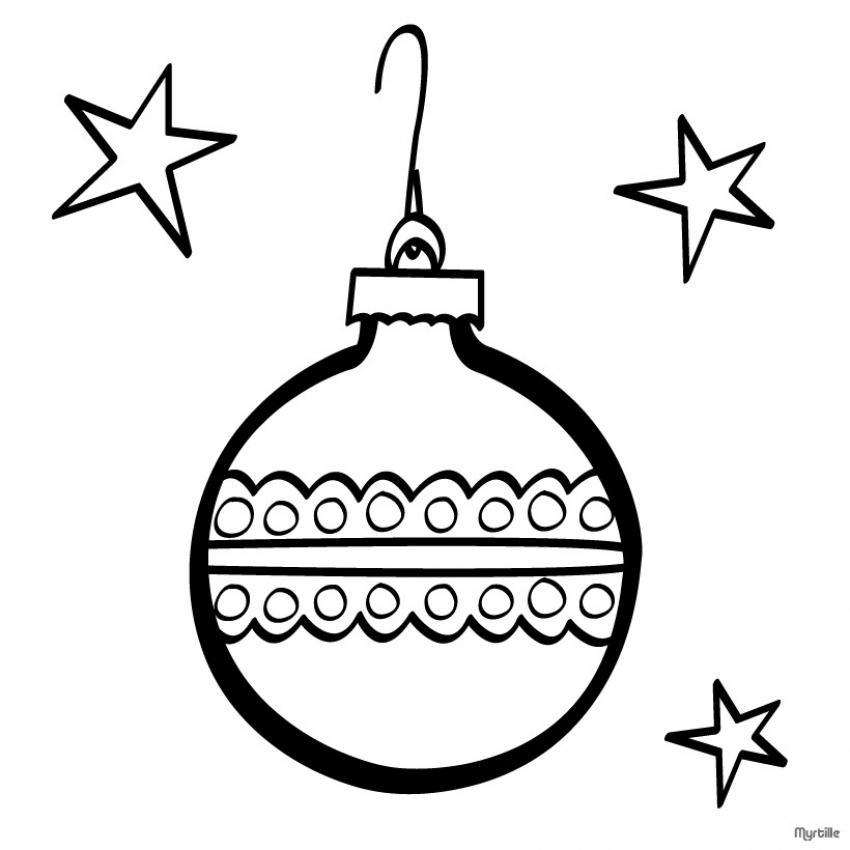 colorear bola de navidad - es.hellokids.com