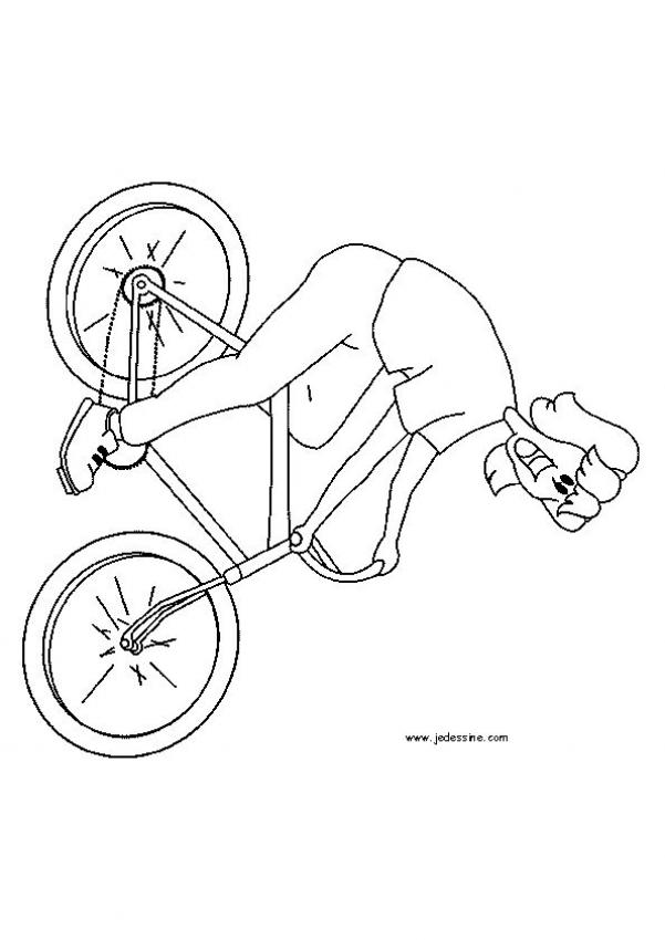 Dibujos para colorear paseo en bicicleta 