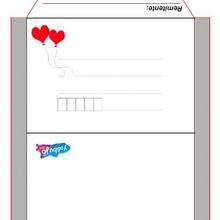 Sobre san valentin AMOR - Manualidades para niños - SAN VALENTIN manualidades infantiles - Sobres para cartas SAN VALENTIN