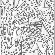 Dibujo sumar y pintar - Juegos divertidos - Juegos para IMPRIMIR - Juegos de PINTAR - Calcular: Dibujos mágicos