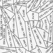 Dibujo sumar, multiplicar y colorear - Juegos divertidos - Juegos para IMPRIMIR - Juegos de PINTAR - Calcular: Dibujos mágicos