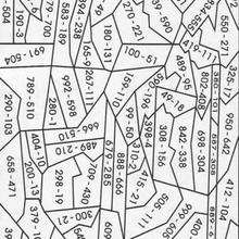 Dibujo pintar y sustraer - Juegos divertidos - Juegos para IMPRIMIR - Juegos de PINTAR - Calcular: Dibujos mágicos