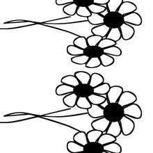 Flor N°27 - Dibujos para Colorear y Pintar - LA NATURALEZA: dibujos para colorear - Dibujos de FLORES para pintar