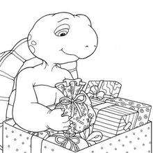 Franklin 22 - Dibujos para Colorear y Pintar - Dibujos para colorear PERSONAJES - PERSONAJES ANIME para colorear - Franklin la tortuga para pintar