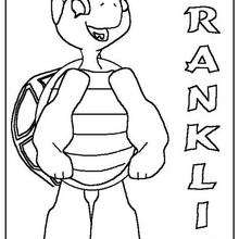 Franklin 51 - Dibujos para Colorear y Pintar - Dibujos para colorear PERSONAJES - PERSONAJES ANIME para colorear - Franklin la tortuga para pintar