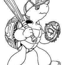 Franklin 55 - Dibujos para Colorear y Pintar - Dibujos para colorear PERSONAJES - PERSONAJES ANIME para colorear - Franklin la tortuga para pintar