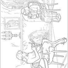 EL fauno Tumnus y Lucy Pevensie - Dibujos para Colorear y Pintar - Dibujos DISNEY para colorear - Dibujos para colorear LAS CRONICAS DE NARNIA  - Dibujos para colorear EL LEON, LA BRUJA Y EL ARMARIO