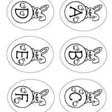 Letras del alfabeto para colorear