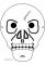 M�scara de calavera para pintar - Manualidades para ni�os - Manualidades infantiles - Manualidades para cada fiesta del a�o - HALLOWEEN manualidades - Caretas y m�scaras para Halloween