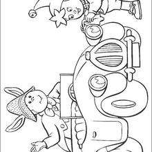 Noddy y Orejas - Dibujos para Colorear y Pintar - Dibujos para colorear PERSONAJES - PERSONAJES ANIME para colorear - Noddy para pintar