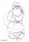 Dibujo Santa Claus con su cesta para pintar - Colorear - FIESTAS: dibujos para colorear - Dibujos para colorear NAVIDAD  - Pintar dibujos SANTA CLAUS - Pintar SANTA CLAUS