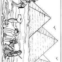 Dibujo de PIRAMIDE en Egipto para pintar en línea