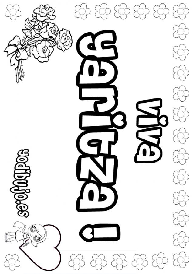 Dibujos para colorear yaritza - es.hellokids.com