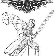 Dibujo para colorear : Darth Vader, Señor de los Siths