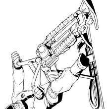 La moto de Action Man - Dibujos para Colorear y Pintar - Dibujos para colorear SUPERHEROES - Action Man para colorear