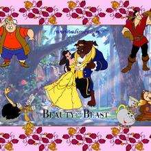 La bella y la bestia, y sus amigos - Dibujar Dibujos - Dibujos para DESCARGAR - FONDOS GRATIS - Fondos de escritorios Disney