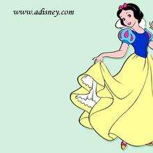Blancanieves baila - Dibujar Dibujos - Dibujos para DESCARGAR - FONDOS GRATIS - Fondos de escritorios Disney