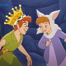 Fondo de pantalla : Peter Pan con Jane disfrazada