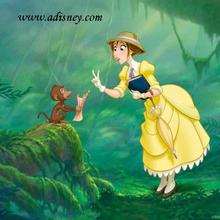 jane con su vestido amarillo - Dibujar Dibujos - Dibujos para DESCARGAR - FONDOS GRATIS - Fondos de escritorios Disney