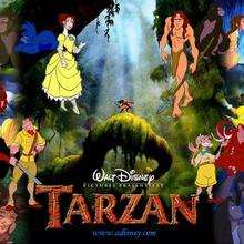 Tarzán y sus amigos - Dibujar Dibujos - Dibujos para DESCARGAR - FONDOS GRATIS - Fondos de escritorios Disney