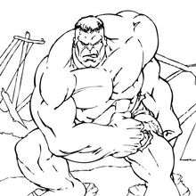 Dibujo para colorear : Hulk
