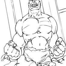 Hulk furiosisimo - Dibujos para Colorear y Pintar - Dibujos para colorear SUPERHEROES - Hulk para colorear