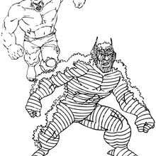 Hulk contra Abominación - Dibujos para Colorear y Pintar - Dibujos para colorear SUPERHEROES - Hulk para colorear