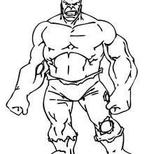 El Increíble Hulk - Dibujos para Colorear y Pintar - Dibujos para colorear SUPERHEROES - Hulk para colorear