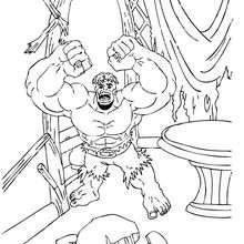 Hulk desesperado - Dibujos para Colorear y Pintar - Dibujos para colorear SUPERHEROES - Hulk para colorear