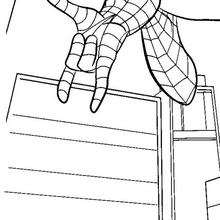 Dibujo para colorear : mano de Spiderman
